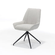 Montana stoel - Stof Teddy Clay - draaivoet zwart