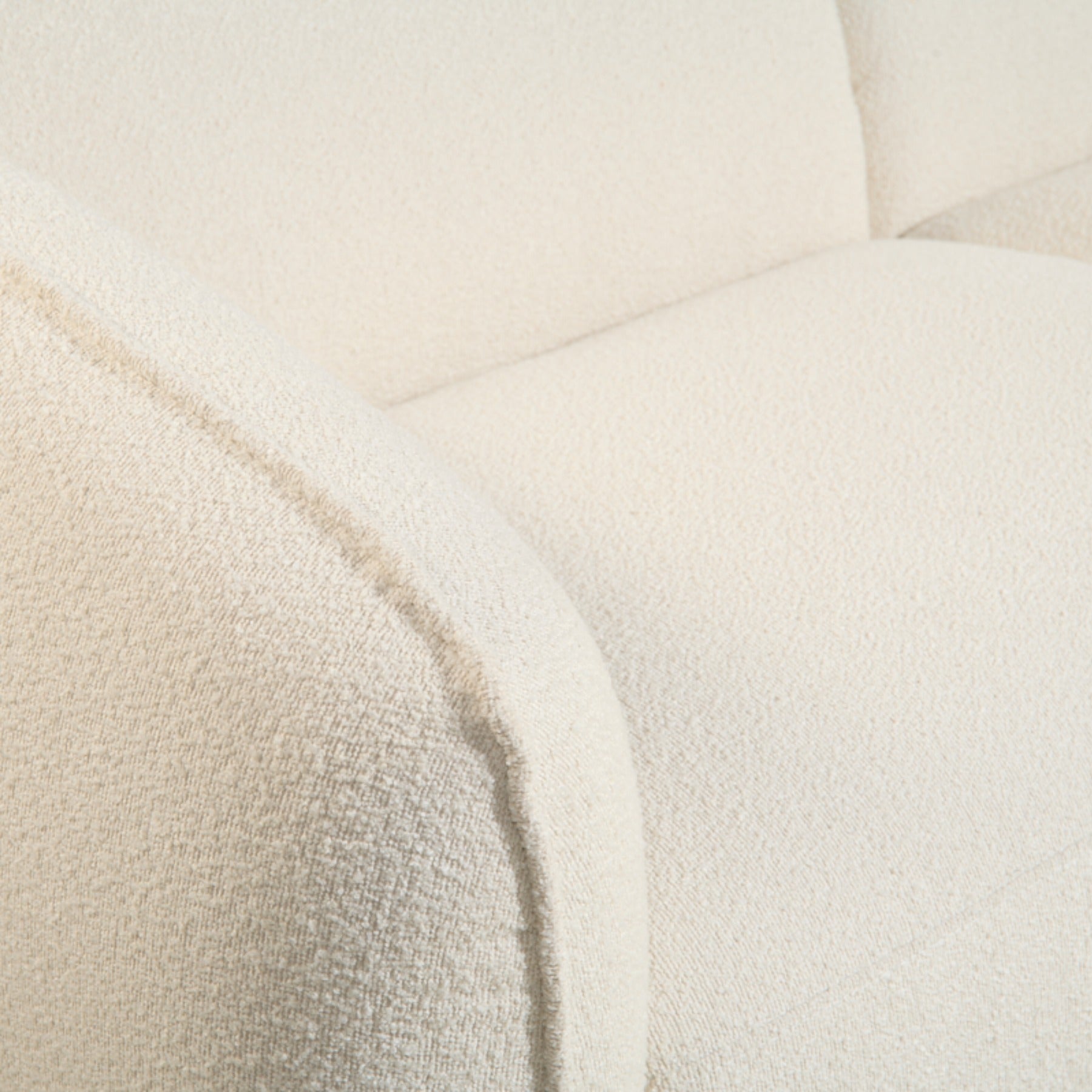 Hoekbank Laila - Bouclé Beige rechts