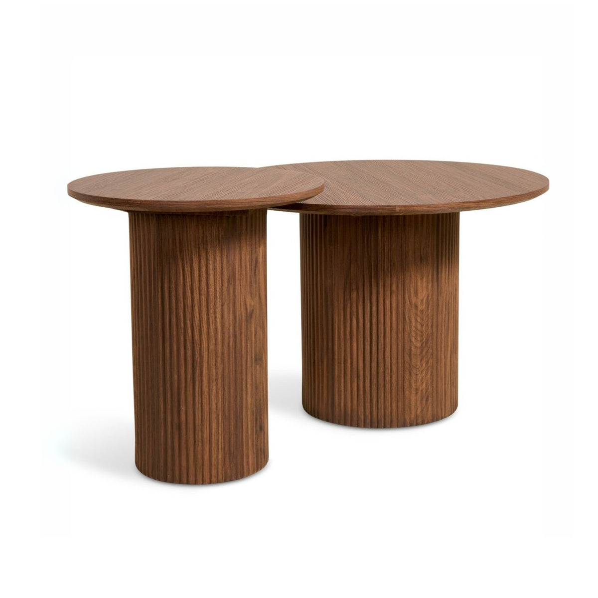 Nora Bijzettafel - Ø60cm Walnoot