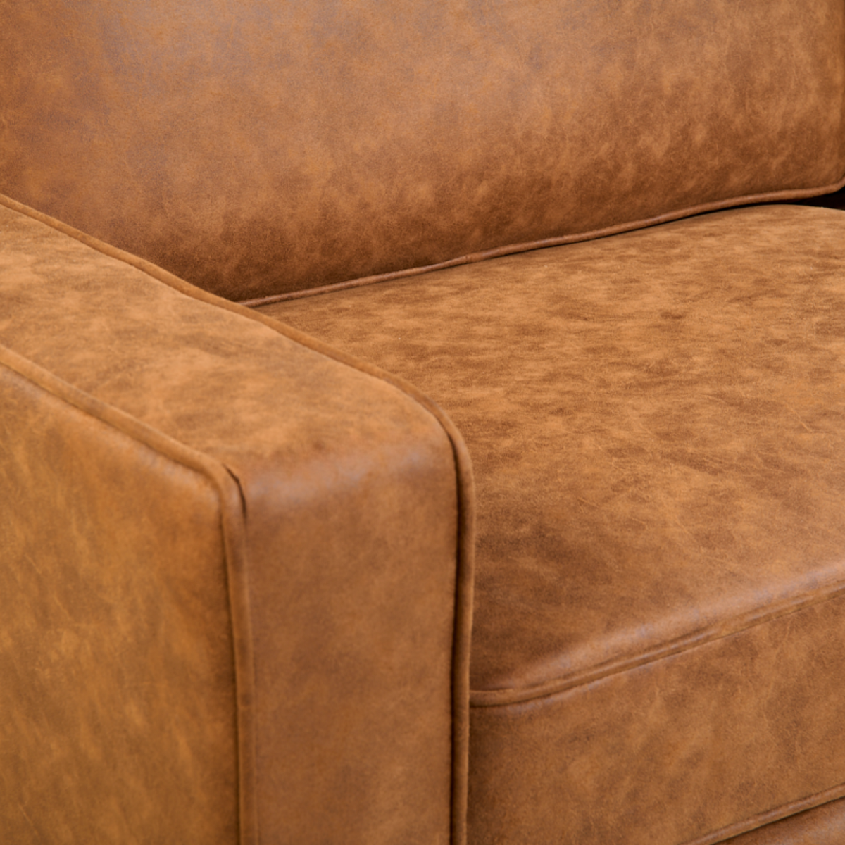 2-zitsbank Noa - microleer cognac