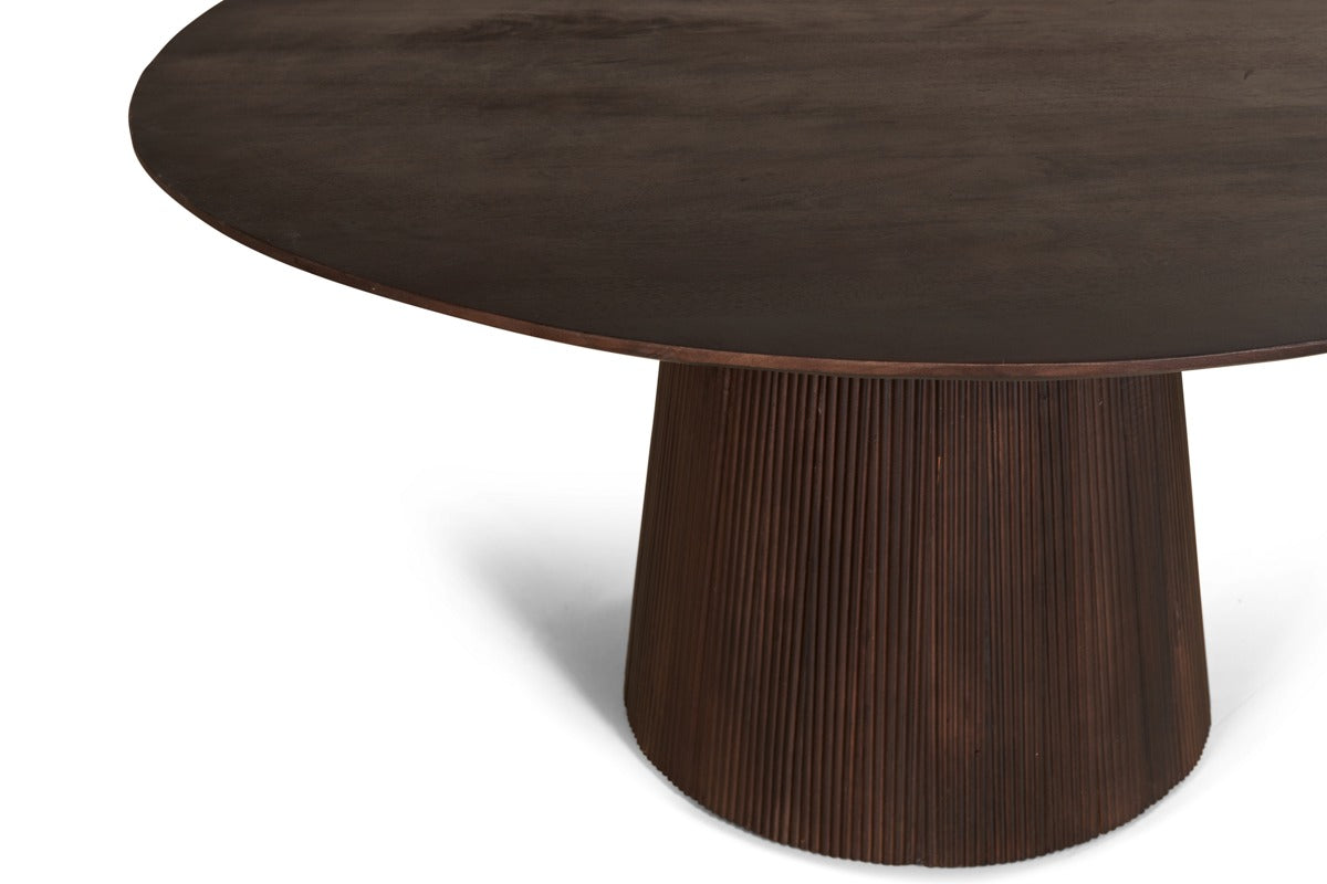 Mokka Ronde Eettafel Donkerbruin - Ø150cm