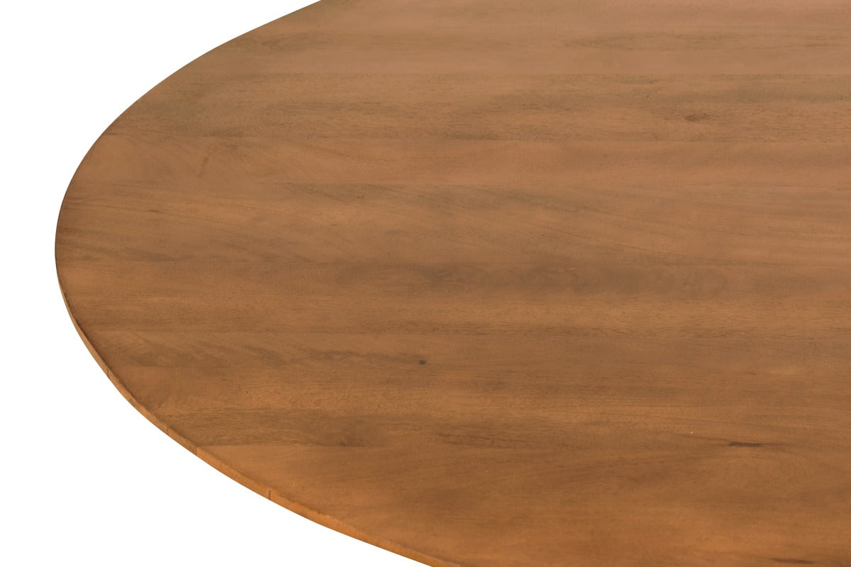 Mokka ronde eettafel lichtbruin - Ø150 cm