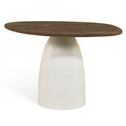 Eettafel Bora - Ø140 cm Bruin & Beige