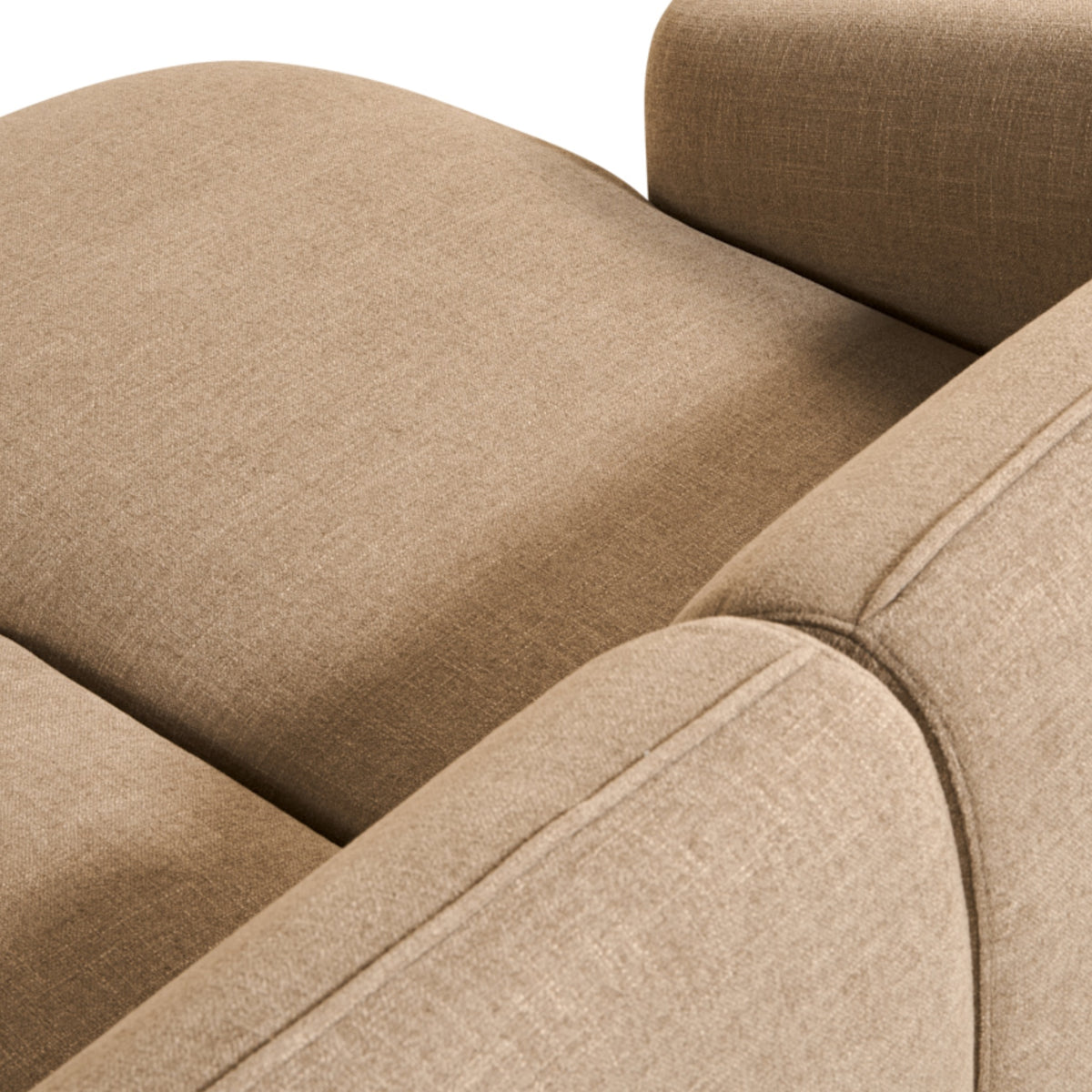 Hoekbank Laila - Stof Taupe Links
