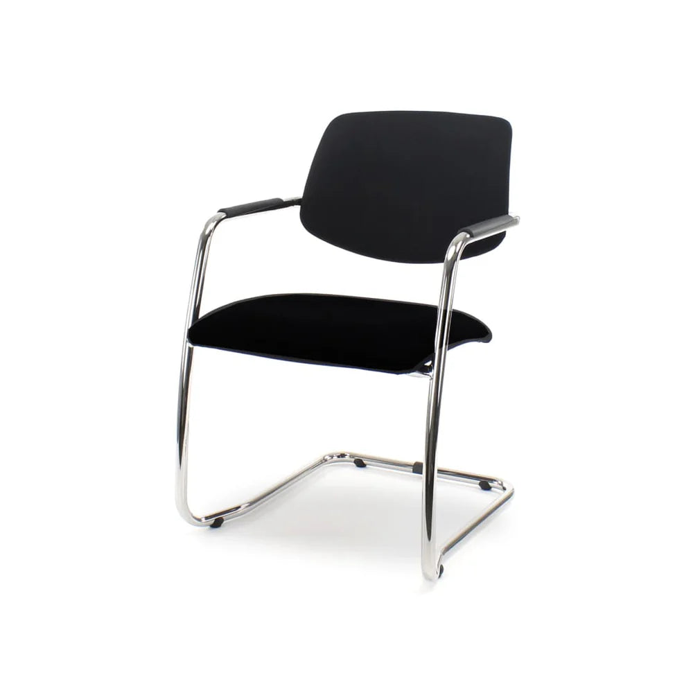 Workliving Vergaderstoel X5 - Comfort Slede Zwart